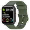 Para SKG V7 / V7 Pro Correa de reloj de silicona de color sólido (verde oscuro)