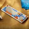 Teclado mecánico para juegos RGB con cable LANGTU L98 (azul blanco)