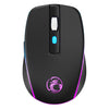 Ratón inalámbrico para juegos iMICE G903 con Bluetooth, modo dual, 6 teclas y silencioso (negro)