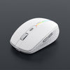 Ratón inalámbrico para juegos silencioso de 6 teclas y modo dual iMICE G904 (blanco)