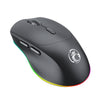 Ratón inalámbrico para juegos iMICE G905 con Bluetooth, modo dual, 6 teclas y silencioso (negro)