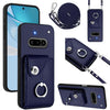 Estuche para teléfono con anilla y cordón largo For Nothing Phone 3a (azul)