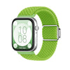 Correa de reloj con hebilla magnética de nailon para Huawei Watch Fit3 (amarillo y verde)