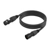 Cable de audio XLR de 3 pines macho a hembra JC1015, longitud: 1,8 m (negro)