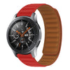 Correa de reloj de silicona magnética de color de contraste de 22 mm (roja)