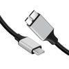 Cable adaptador de disco duro móvil USB-C/Tipo-C 3.0 a Micro B, longitud: 0,3 m