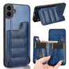 Estuche para teléfono con patrón de vaca For Nothing CMF Phone 1, tarjeta de costura, bolsa (azul)