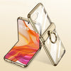 Flip Cover GKK para Motorola Razr 50 — anillo y cierre magnético (oro champán)
