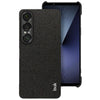 Funda de PU + PC con textura de tela imak Ruiyi Series para Sony Xperia 1 VII (negra)