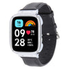 Correa de reloj de cuero genuino integrada con marco de metal para Redmi Watch 3 Lite (negro)