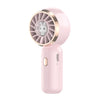 Mini ventilador eléctrico portátil con forma de conejo (rosa)