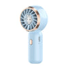 Mini ventilador eléctrico portátil con forma de conejo (azul)