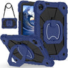 Funda antigolpes estilo robot de doble capa con soporte y protección de cámara para Xiaomi Redmi Pad 2 9.7 (2026) – Azul marino y negro