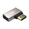 Adaptador convertidor de DisplayPort macho a DisplayPort hembra PD1.4 de 8K 60 Hz, ángulo: izquierdo