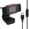 Cámara web para computadora HD de 1080P y 30 fps con micrófono integrado y USB (negra)