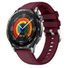 Correa de silicona oficial para reloj Huawei Watch GT 5 de 46 mm y 22 mm (rojo vino)