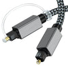 Cable de audio óptico digital Toslink macho a macho de 5,0 mm de diámetro exterior, longitud: 1 m