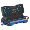 Estación de acoplamiento para juegos USB-C 9 en 1 YCE-V279A con ventilador desmontable (azul y negro)