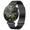 Correa de reloj de malla de acero milanesa magnética de sección doble para Huawei Watch GT5 de 41 mm (negra)