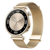 Correa de reloj de malla de acero milanesa magnética de sección doble para Huawei Watch GT5 de 41 mm (oro rosa)