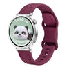 Correa de silicona con estampado de leopardo para Huawei Watch GT 5 de 41 mm (rojo vino)