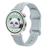 Correa de silicona con estampado de leopardo para Huawei Watch GT 5 de 41 mm (gris)