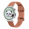 Correa de silicona con estampado de leopardo para Huawei Watch GT 5 de 41 mm (marrón)