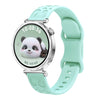 Correa de silicona con estampado de leopardo para Huawei Watch GT 5 de 41 mm (verde claro)