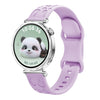 Correa de silicona con estampado de leopardo para Huawei Watch GT 5 de 41 mm (lavanda)