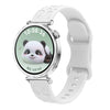 Correa de silicona con estampado de leopardo para Huawei Watch GT 5 de 41 mm (blanca)