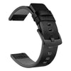 Correa de reloj de cuero genuino de 24 mm con hebilla de acero para Suunto 9/Suunto 7 (negra)