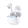 Audífono con reconocimiento inteligente de IA en el oído con Bluetooth 5.3 (blanco)