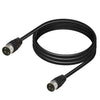 Cable adaptador de transmisión de señal DIN macho a macho de 3 pines para TV, reproductor de DVD, longitud: 3 m (negro)