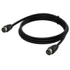 Cable adaptador de audio con alimentación CA/CC MD DIN de 4 pines macho a macho, longitud: 3 m (negro)