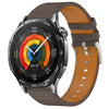 Correa de cuero cuadrada de 22 mm y 46 mm para Huawei Watch GT 5/GT 5 Pro (café)