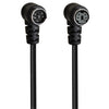 Cable de audio/video mini DIN de 5 pines, longitud: 0,5 m (codo macho a hembra)