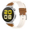 Correa de nailon cosida para reloj Huawei Watch GT 5 de 41 mm/GT 5 Pro de 42 mm (marrón y blanco)