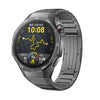 Correa de reloj de titanio con cierre plegable a presión para Huawei Watch GT 5 Pro de 46 mm (gris titanio)