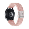 Correa de reloj trenzada de nailon con botón a presión de 20 mm (arena rosa)