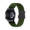 Correa de reloj trenzada de nailon con botón a presión de 22 mm (verde)