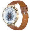 Correa de reloj de cuero cuadrado de 18 mm con hebilla plateada (marrón)