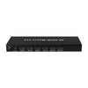 Conmutador de matriz HDMI Measy MT4342 4K 30 Hz de 4 entradas y 2 salidas compatible con conmutación sin interrupciones, enchufe estadounidense (negro)