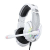 Auriculares para juegos supraurales con micrófono KOTION EACH G9000 Plus, longitud: aproximadamente 2,1 m (blanco y negro)