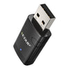 Adaptador WiFi USB EDUP EP-AX910 de 900 Mbps con Bluetooth 5.3 y WiFi 6, tarjeta de red inalámbrica de doble banda (negra)