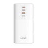 Cargador de escritorio multifunción GaN LDNIO SC4396 de 70 W, 2 CA, 1 U, 2 C, con 1 toma, enchufe: enchufe británico (blanco)