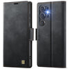 Funda de cuero con hebilla lateral MagSafe y RFID para Samsung Galaxy S26 Ultra 5G AutSpace A11 (negro)
