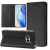 Estuche de cuero RFID con doble pliegue y succión magnética para teléfono For Nothing Phone 2a RC01 (negro)