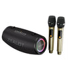 Altavoz Bluetooth portátil para exteriores Zealot S87M de 80 W con RGB y micrófonos duales (negro)