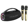 Altavoz Bluetooth portátil para exteriores Zealot S97M de 80 W con RGB y dos micrófonos (negro)