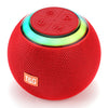 Minialtavoz portátil inalámbrico Bluetooth para exteriores T&G TG683 con luz LED ambiental (rojo)